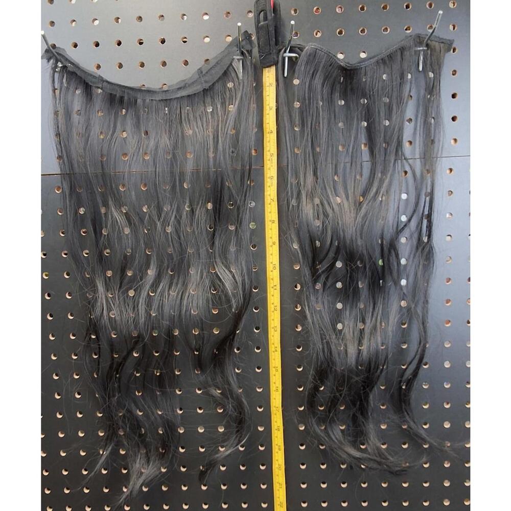 Black Long Hair Extensions Set - Stylish & Versatile